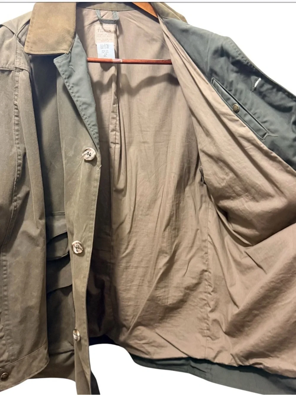 Filson Tin Cloth Field Jacket 466 Size XL